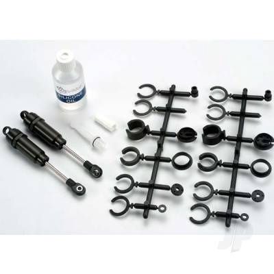 Big Bore shocks (Long) (hard-anodised &amp; PTFE-coated T6 aluminium) (assembled with TiN shafts) with out springs (Front) (2 pcs)