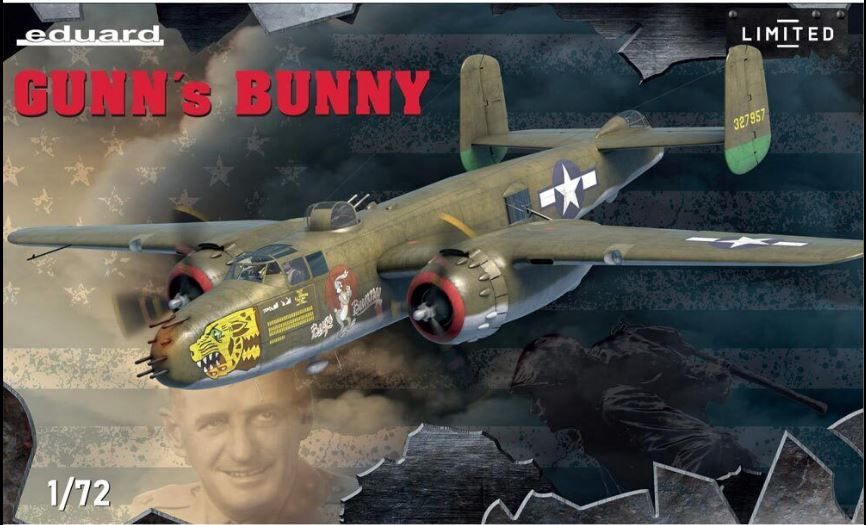 Aircraft Eduard 1/72 Gunn’s Bunny B-25 Mitchell USAAF