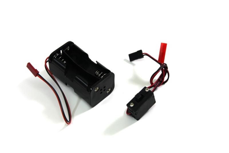 Battery Box and Switch for 4 AA Batteries