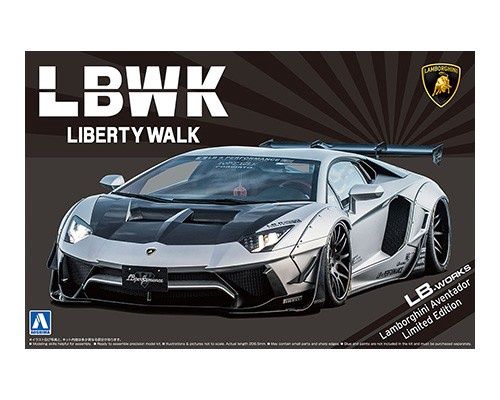 Cars, Bikes and Trucks Aoshima 1/24 LB-Works Lamborghini Aventador Ltd. Ed. Ver.1