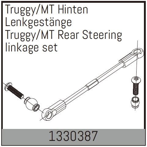 Rear Steering Linkage Set for Truggy/MT