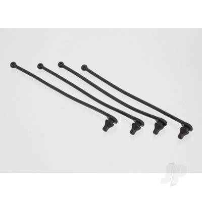 Body clip retainer, black (4 pcs)