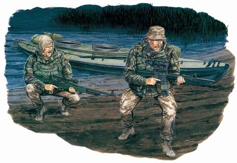 Military Dragon 1/35 British SBS with Kayak
