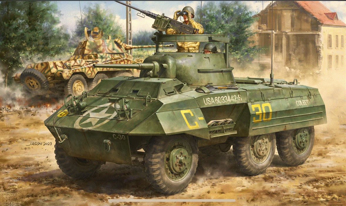 Military Andy's Hobby Headquarters 1/16 US M8 Greyhound Light Armoured Car
