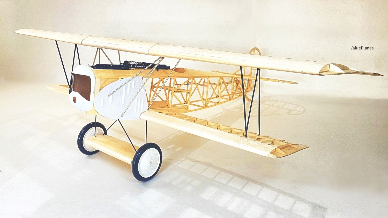 Valueplanes Fokker DVII WW1 Fighter Balsa Kit 83" 2.1M