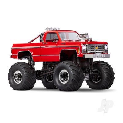 TRX-4MT Chevrolet K10 1:18 4WD Electric Monster Truck, Black (+ TQ, ECM-2.5, Titan 87T, 750mAh LiPo, USB charger)