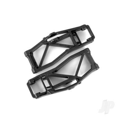 Suspension arms, lower, black (left and right, Front or Rear) (2 pcs) (for use with #8995 WideMaxx suspension kit)