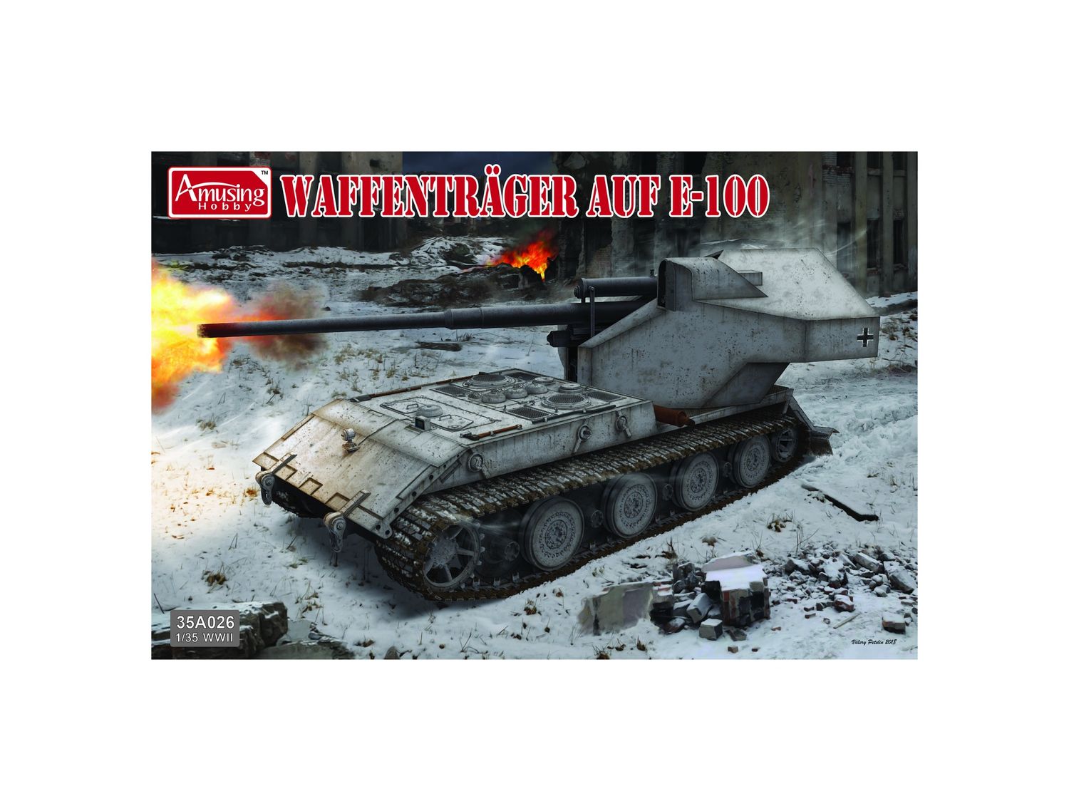 Military Amusing Hobby 1/35 Waffentrager Auf E-100