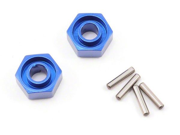 Wheel Hex Hubs Blue Aluminium (2)