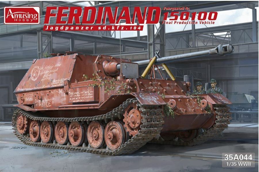 Military Amusing Hobby 1/35 Sd.kfz.184 Ferdinand Fahrgestell Nr.150100 Final