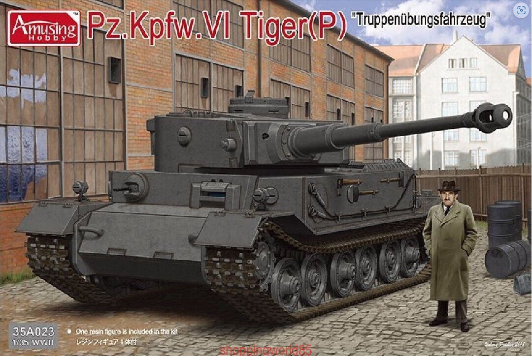 Military Amusing Hobby 1/35 German Pz.Kpfw.VI Tiger (Porsche) With Dr Ferdinand Porsche Figure