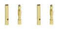 Pair 2mm Gold Connectors