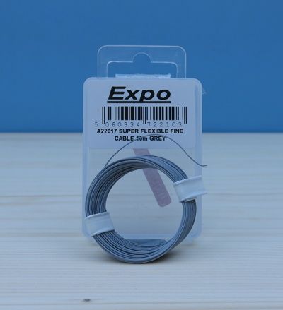 Super Flexible Fine Cable 10m Grey