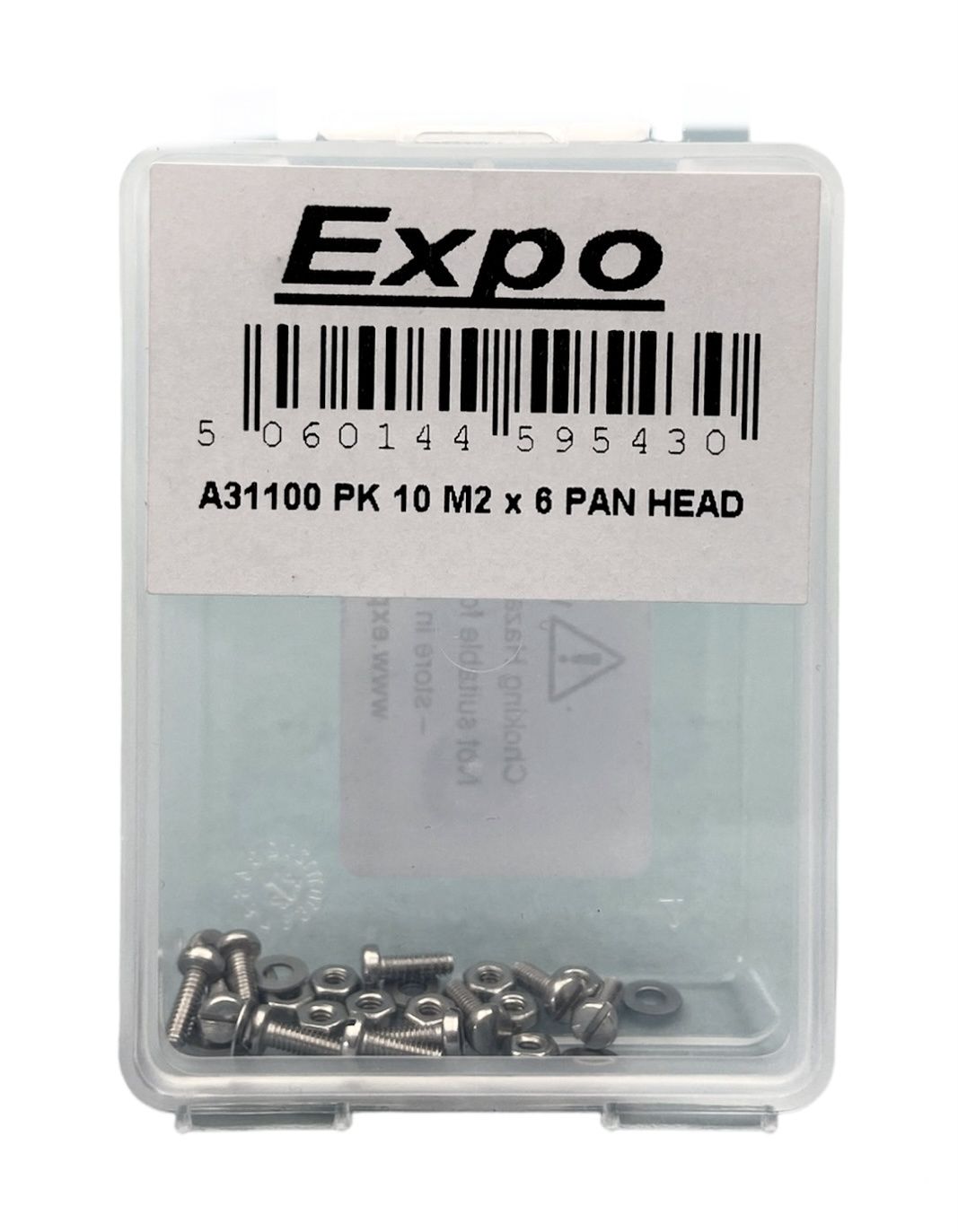 M2 x 6mm Pan Head (10)