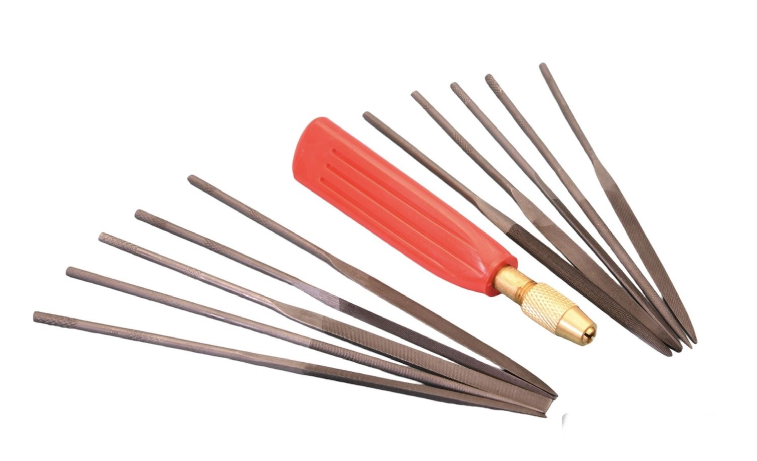10 Piece Needle File Set with Handle