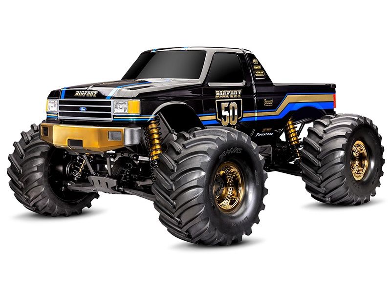 X-Maxx Bigfoot 50th Anniversary 1:6 8S 4WD Electric Monster Truck (+ TQi 2-ch, VXL-8s, Velineon 1200XL, TSM, Belted Tyres)