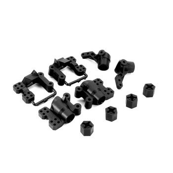 CEN HUB CARRIERS &amp; SPINDLE SET ( F/R, WHEEL HEX, SERVO HORN,