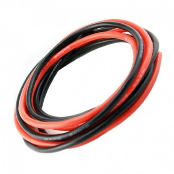 Silicone Wire 18AWG (1m Red + 1m Black)