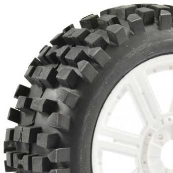 Rock Block Tyres on Wheels White