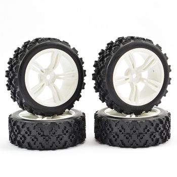 TOURING WHEEL/RALLY BLOCK 5-SPOKE WHITE (4)