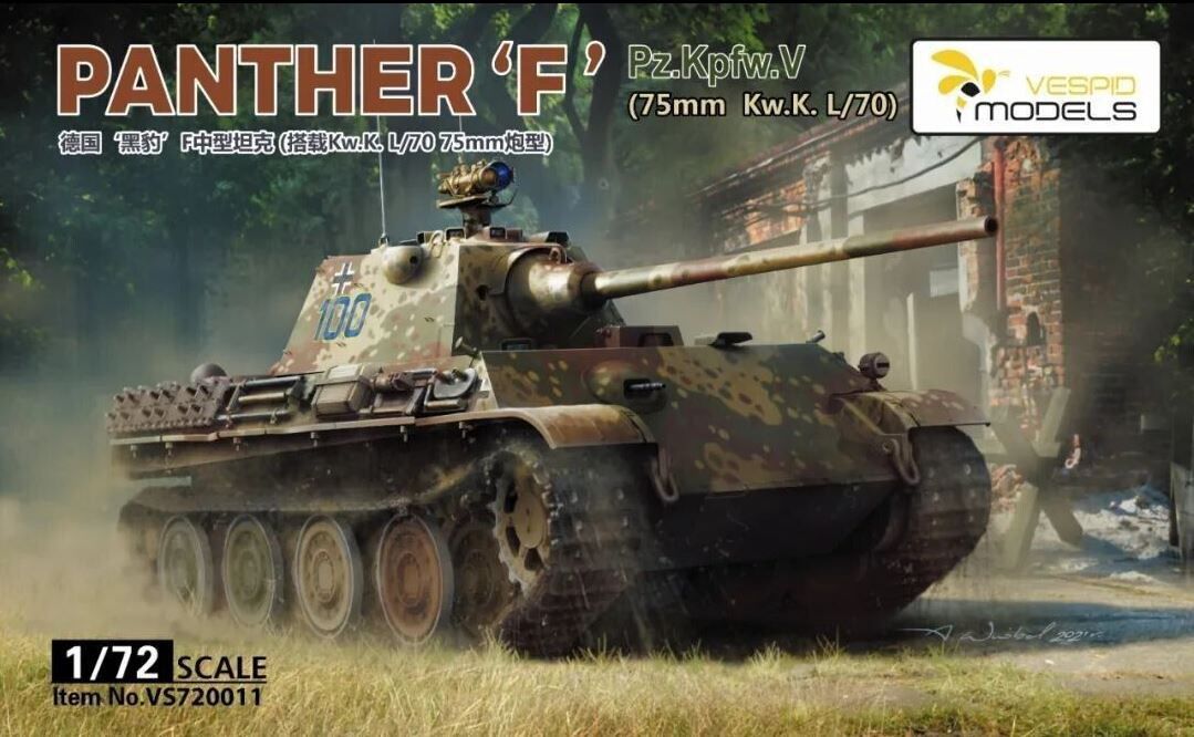 Military Vespid 1/72 Pz.Kpfw.V Panther Ausf. F