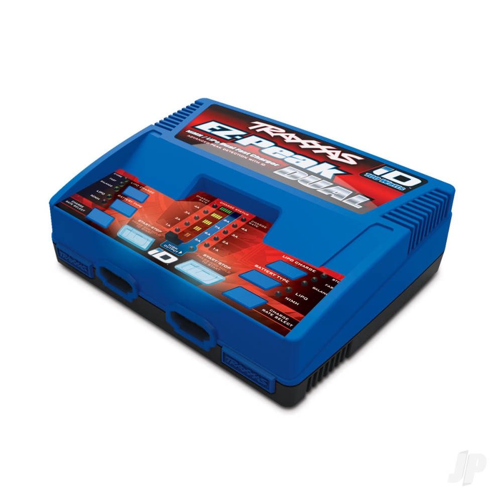 EZ-Peak Dual 100W NiMH / LiPo iD Charger by Traxxas