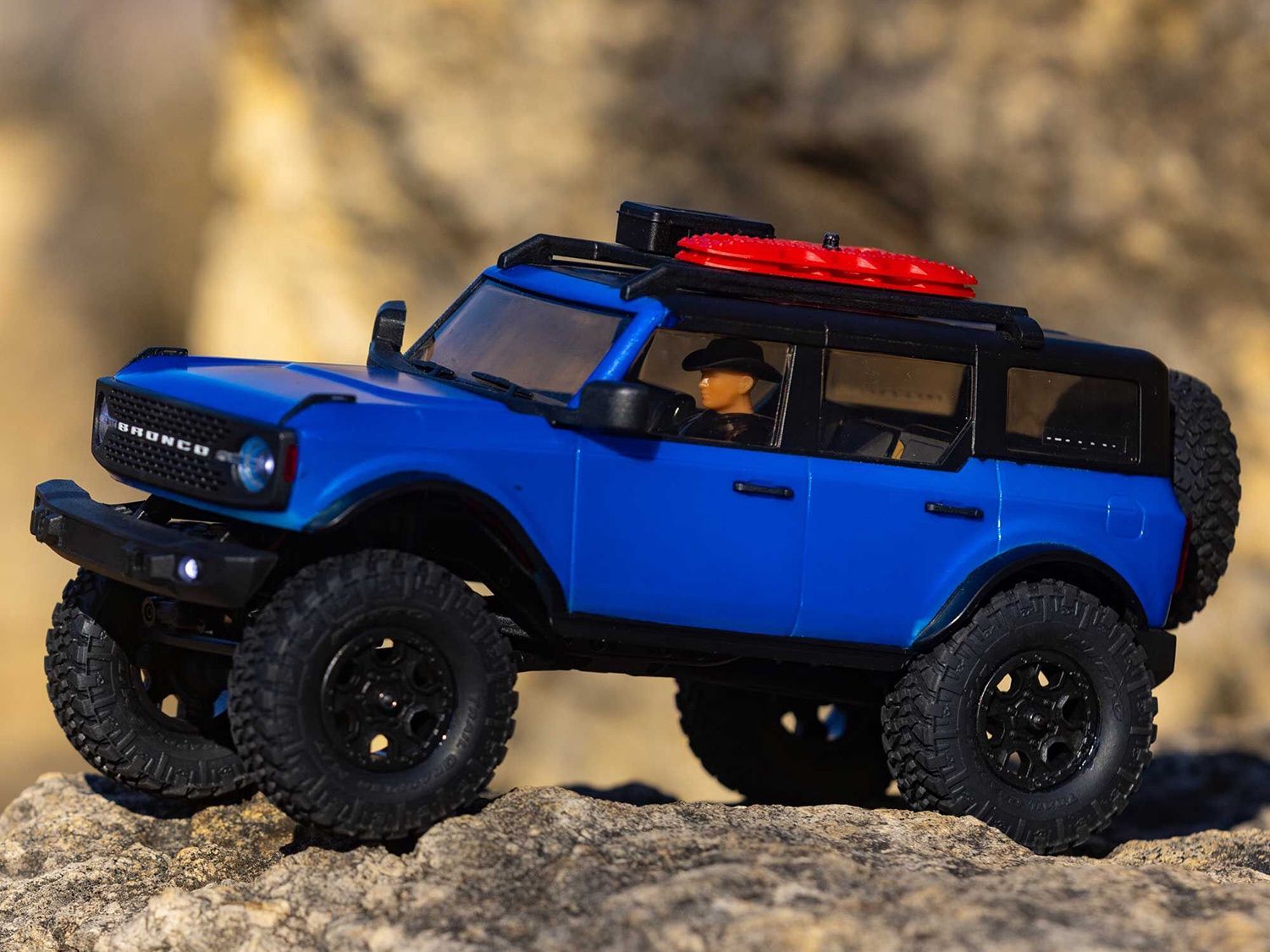 SCX24 2021 Ford Bronco 4WD Truck Brushed RTR, Blue