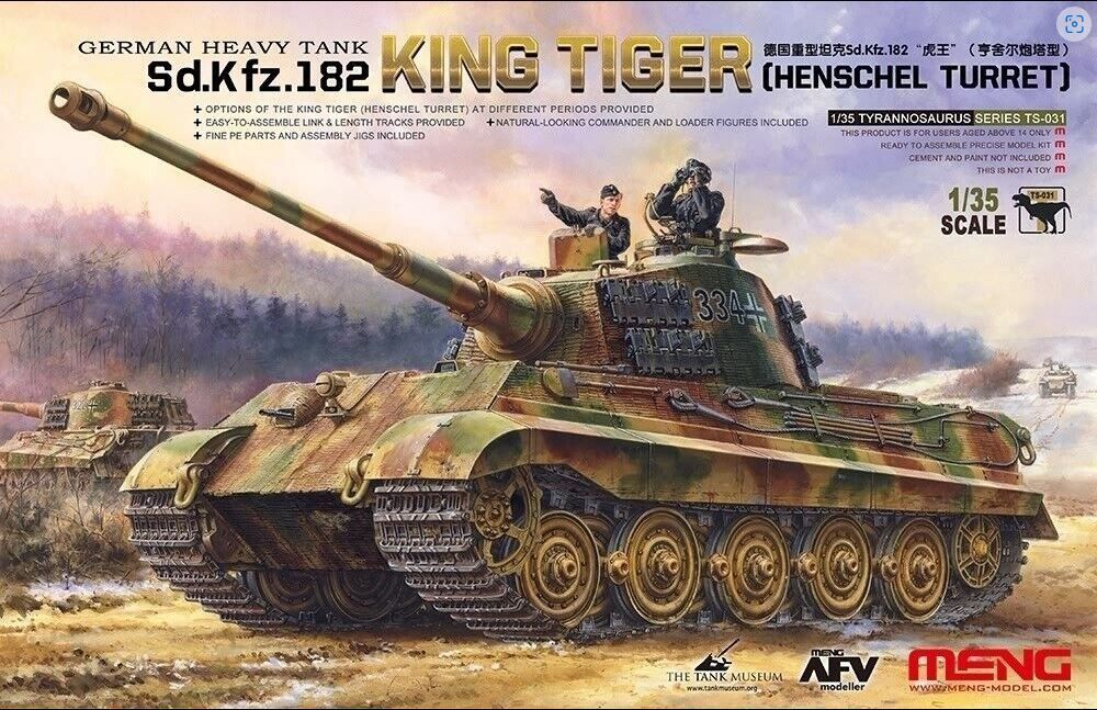 Military Meng 1/35 Sd.Kfz.182 King Tiger (Henschel Turret) “Kurt Knispel”