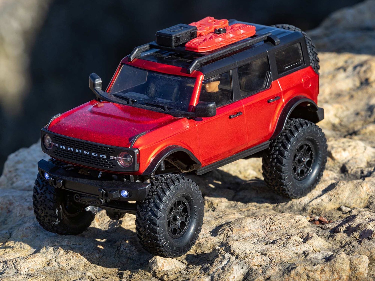 SCX24 2021 Ford Bronco 4WD Truck Brushed RTR, RedC-AXI00006T1 NEW