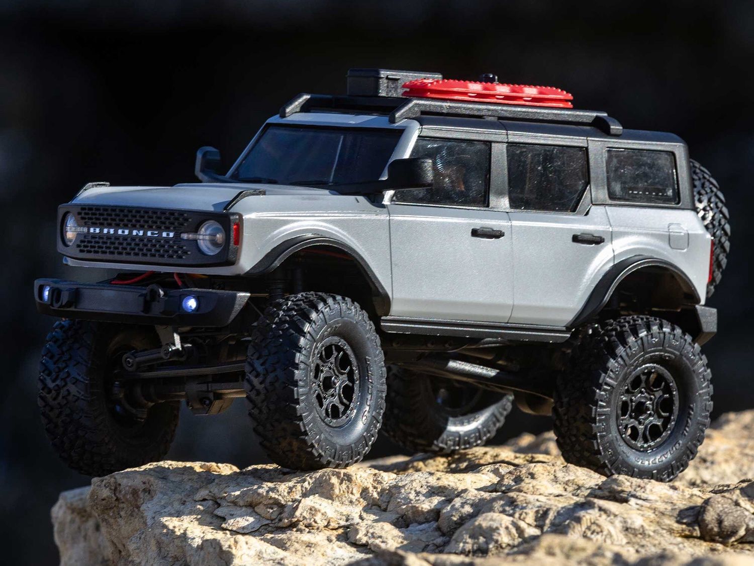SCX24 2021 Ford Bronco 4WD Truck Brushed RTR, Grey