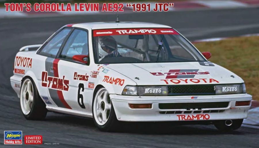 Cars, Bikes and Trucks Hasegawa 1/24 Tom's Corolla Levin AE92 “1991 JTC”