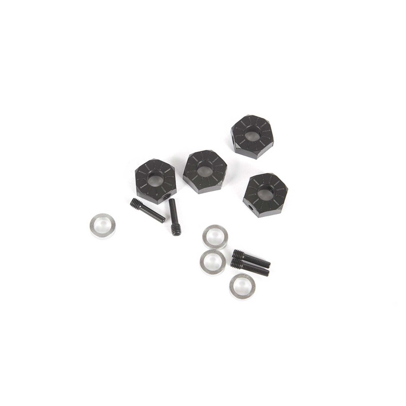 12mm Hex, Screw Shaft &amp; Spacer (4)