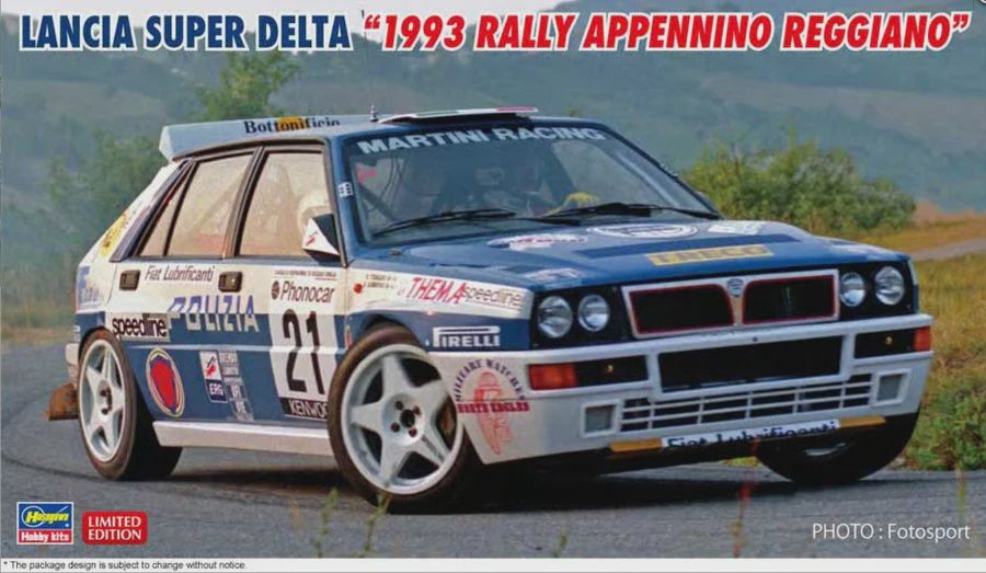 Cars, Bikes and Trucks Hasegawa 1/24 Lancia Super Delta “1993 Rally Appennino Reggiano”