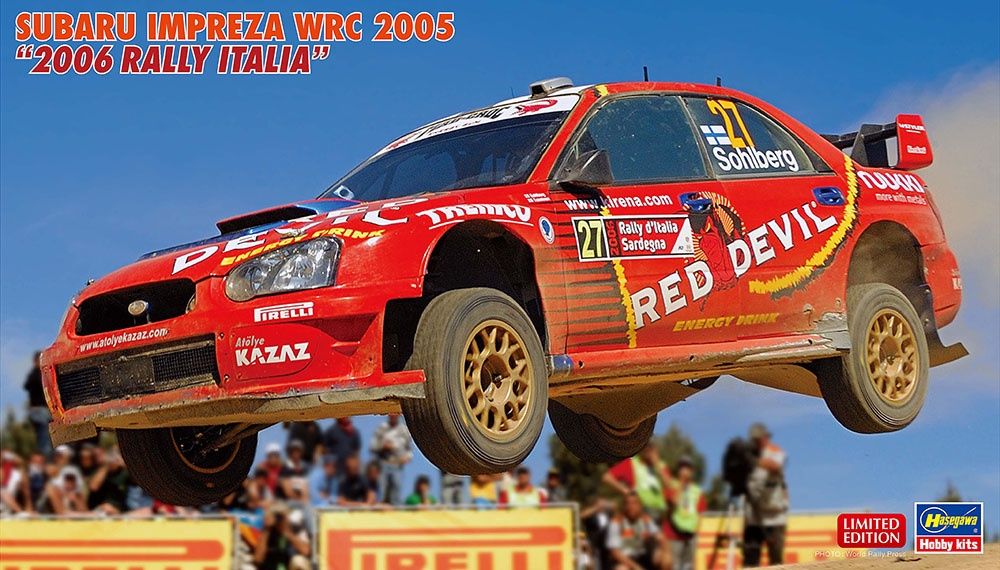 Cars, Bikes and Trucks Hasegawa 1/24 Subaru Impreza WRC 2005 2006 Rally Italia