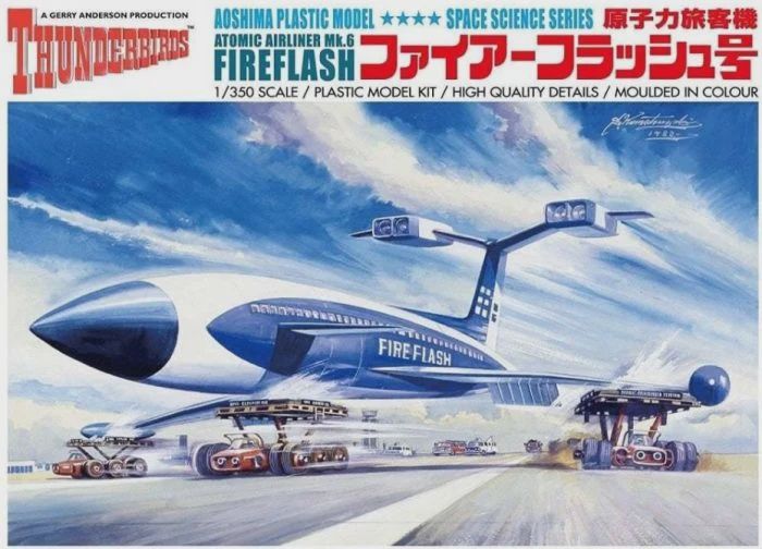 Space, Sci-Fi and TV Aoshima 1/350 FireFlash Mk6 Atomic Airliner