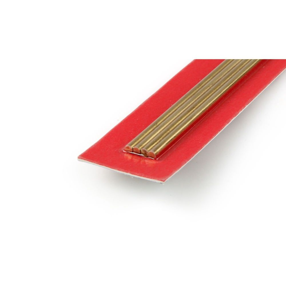 2.5x300mm Round Brass Rod (4pcs)