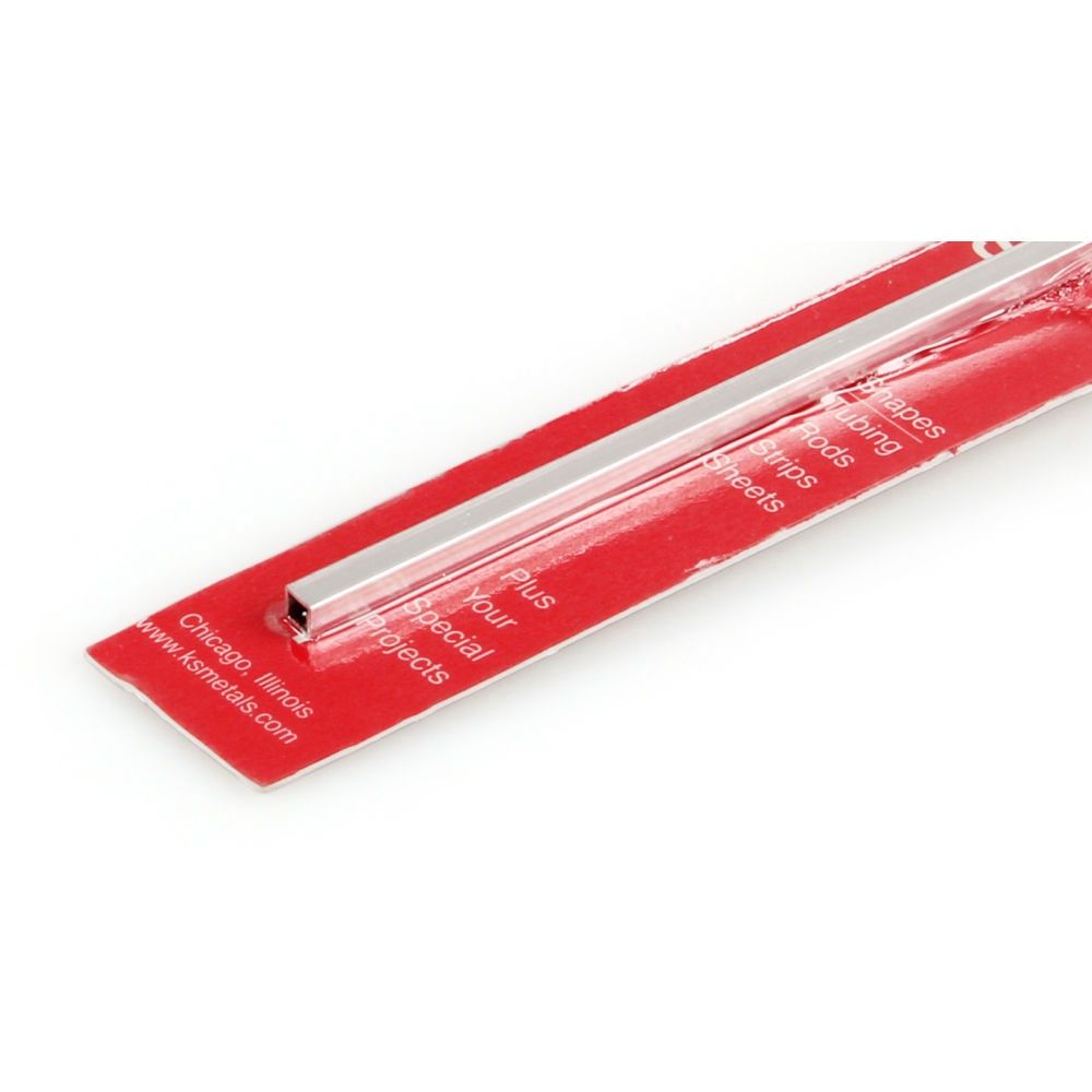 5/32in Aluminium Square Tube .014in Wall (12in long)