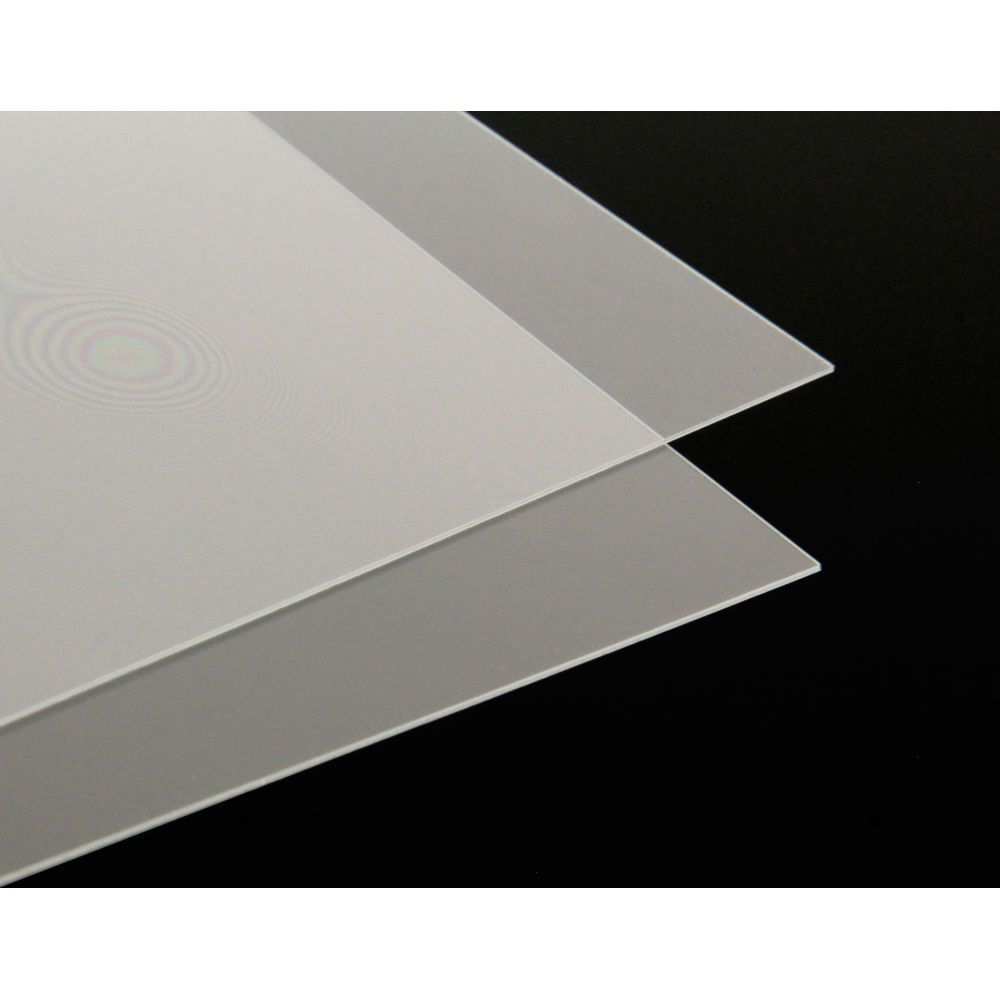 .015in 8.5x11in Clear Plastic Sheet (2pcs)
