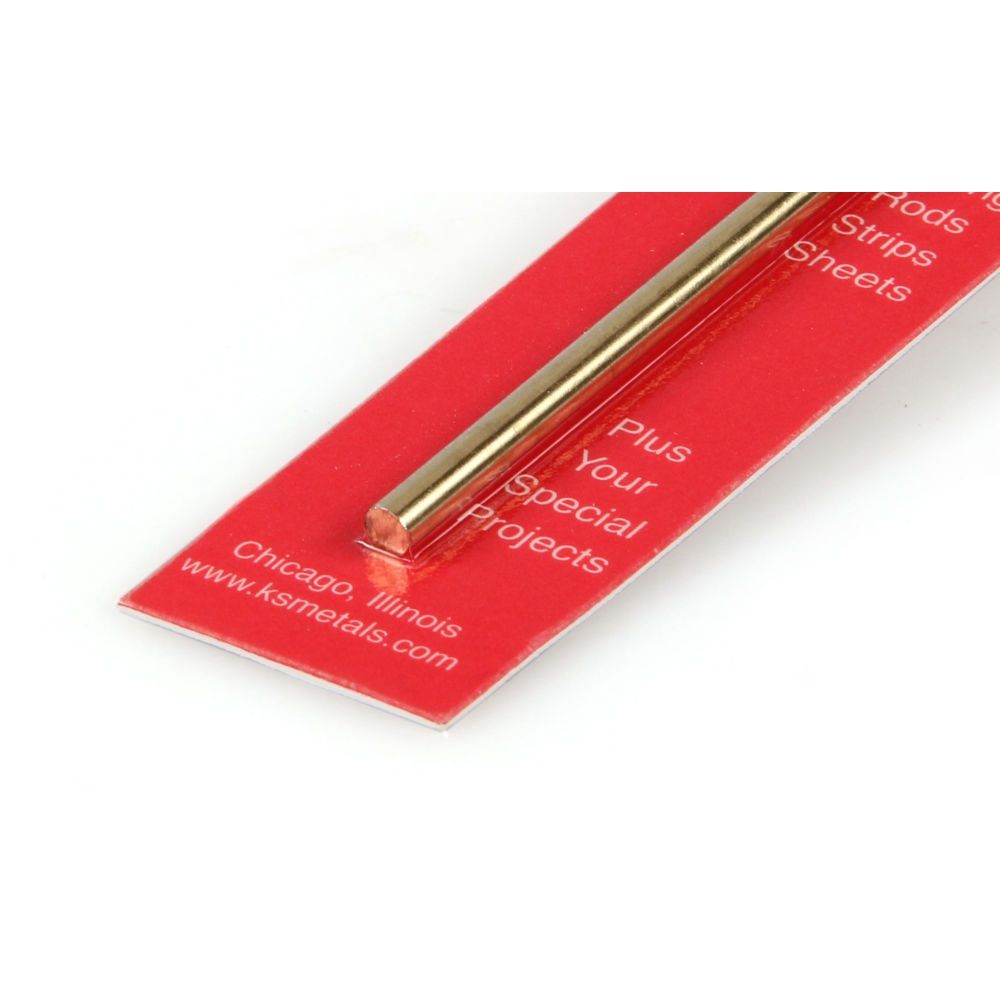 .156in (5/32) Brass Round Rod (12in long)