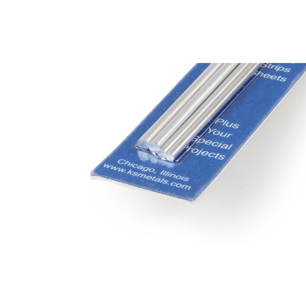 3/32, 1/8 Soft Bendable Solid Aluminium Rod (12in long) (4 pcs)