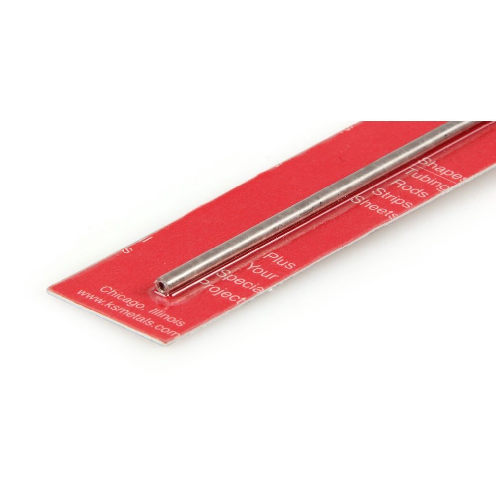 1/8in Stainless Steel Round Tube, .028in Wall (12in long)