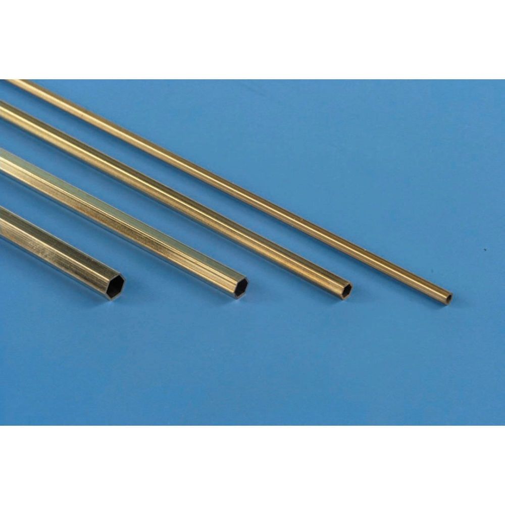 1/8" Hexagonal Brass Tube