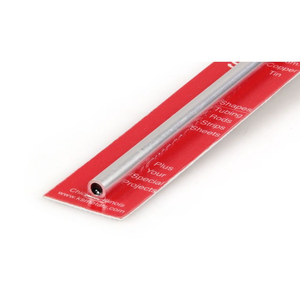 1/4in Aluminium Round Tube .035in Wall (12in long)