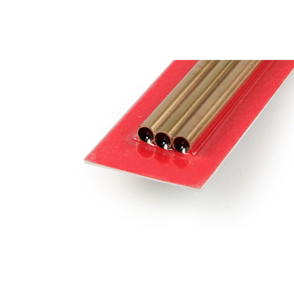 4.5x300mm Round Brass Tube, .225mm Wall (3pcs)