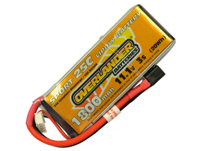 1800mAh 3S 11.1v 25C Lipo Battery