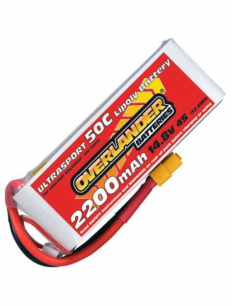 2200MAH 14.8V 4S 50C ULTRASPORT LIPO BATTERY