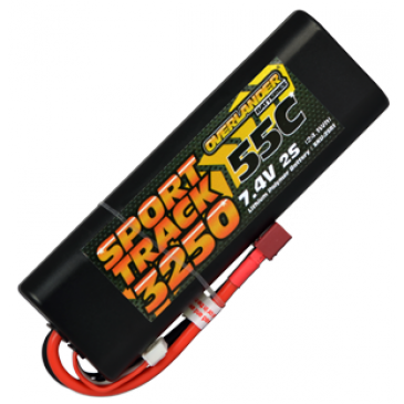 3250mAh 2S 7.4v 55C LiPo Battery in Hard Case