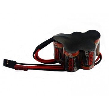 Nimh Battery Pack 2/3 AF 1600mah 6v RX Hump