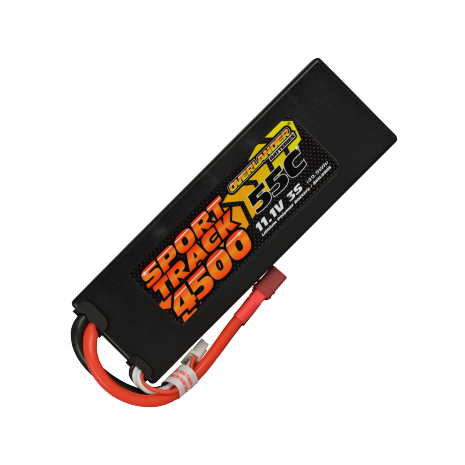 4500mAh 3S 11.1v 55C LiPo Battery in Hard Case - Overlander Sport Track