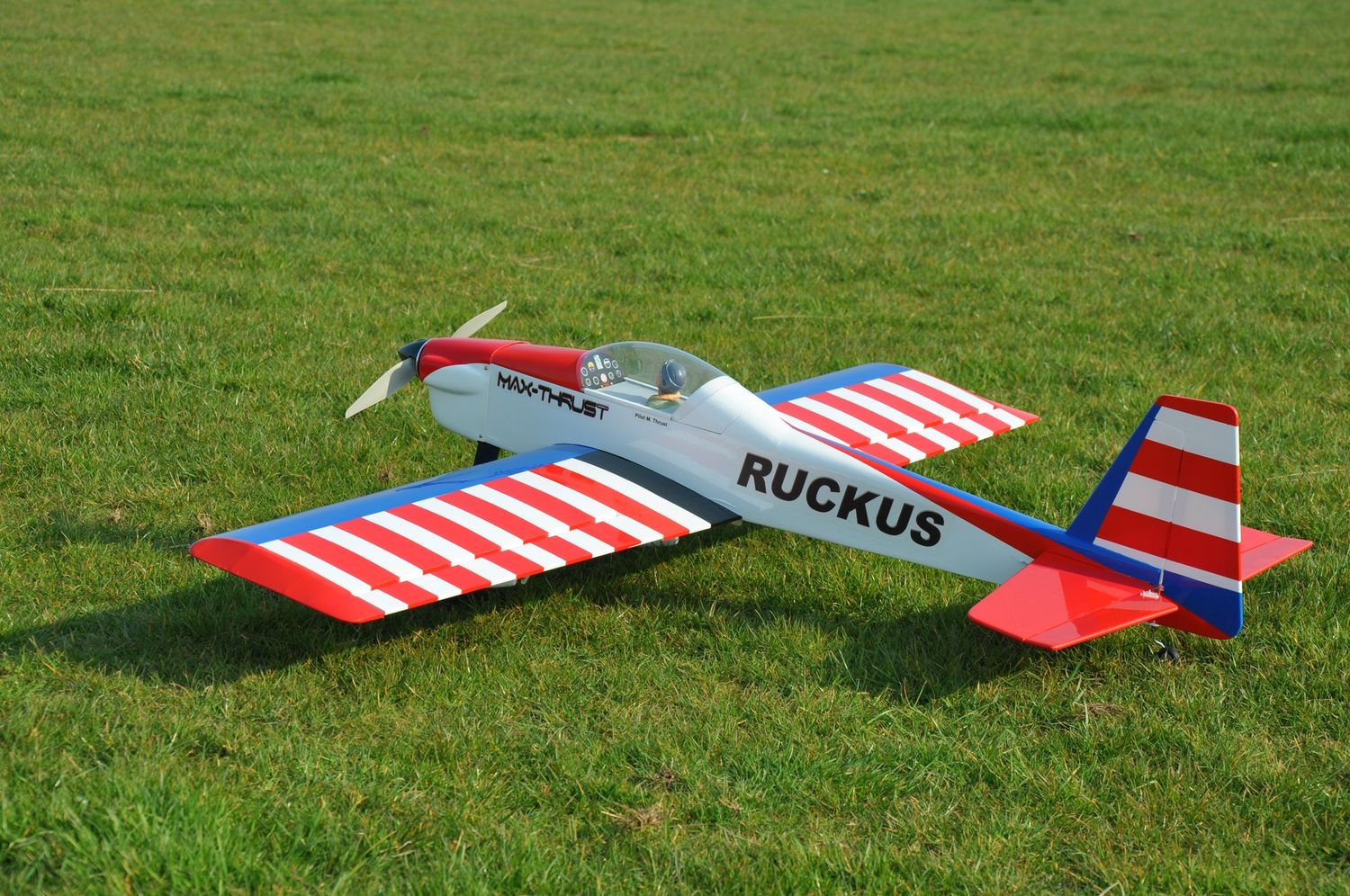 Max-Thrust Pro-Built Balsa Ruckus Kit CHIPPY, IC or Electric